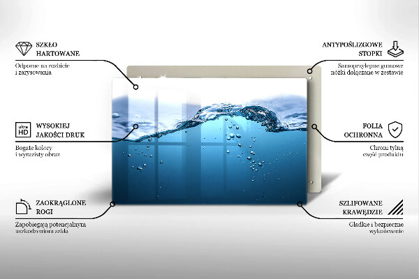Kokkärlskydd elegant Blått vatten