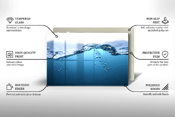 Kokkärlskydd elegant Blått vatten