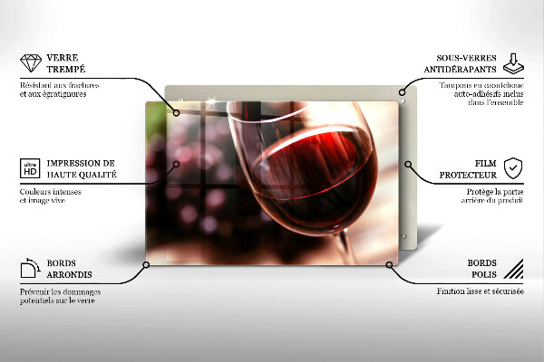 Kokkärlskydd elegant Ett glas rött vin