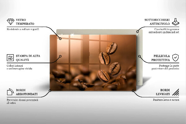 Kokkärlskydd elegant Kaffebönor