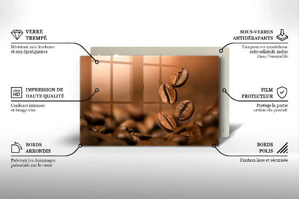 Kokkärlskydd elegant Kaffebönor