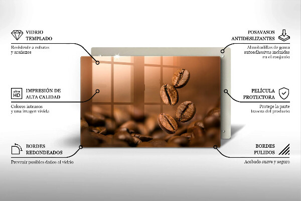 Kokkärlskydd elegant Kaffebönor