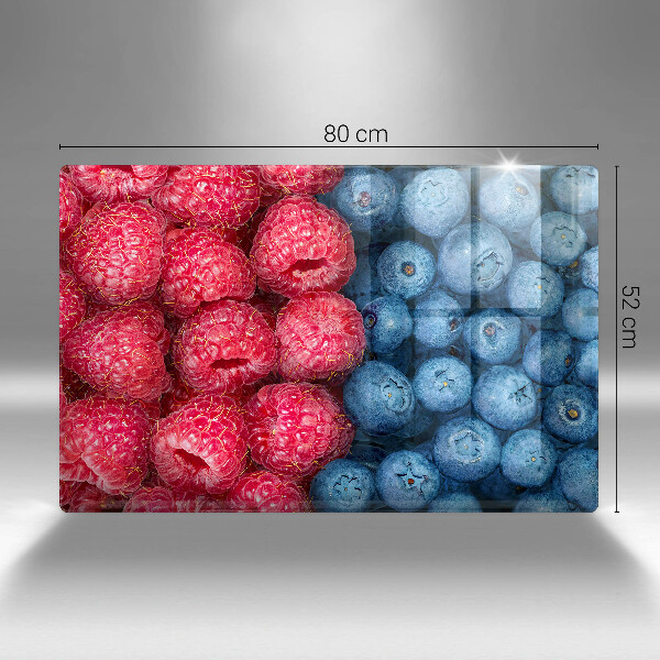 Skydd för induktionsspis elegant Hallon och blåbär frukter