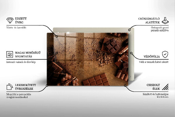 Skydd för induktionsspis elegant Chokladgodis