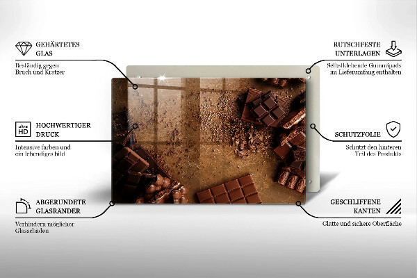 Skydd för induktionsspis elegant Chokladgodis
