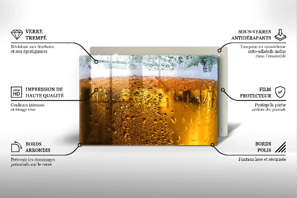 Skydd för induktionsspis elegant Blöt glas öl
