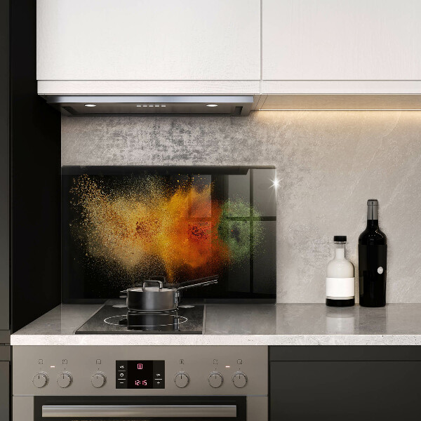 Skydd för induktionsspis elegant Färgglada kryddor