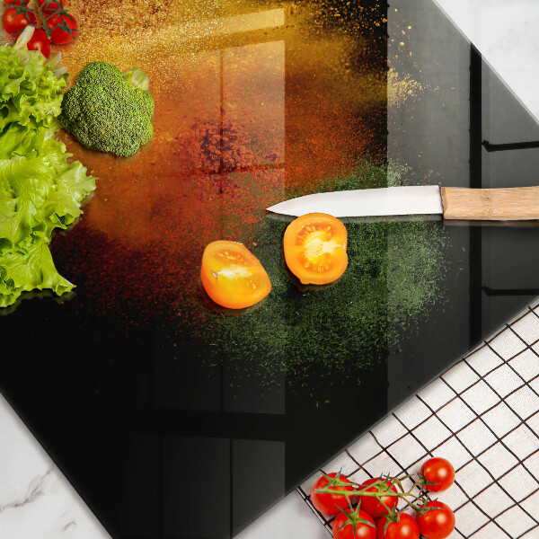 Skydd för induktionsspis elegant Färgglada kryddor