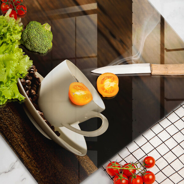 Spisskyddsplatta elegant Kaffekopp i trä