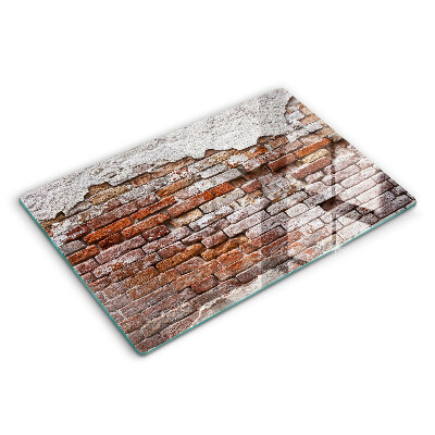 Spisskyddsplatta elegant Gammal tegel- och betongvägg