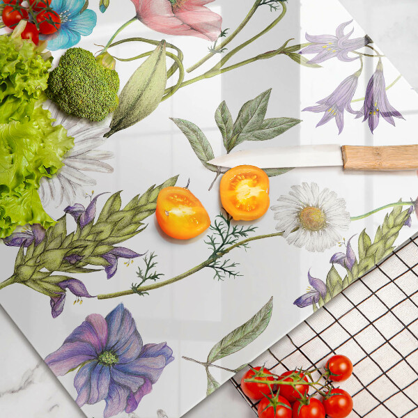 Glashällskydd elegant Blommor illustration