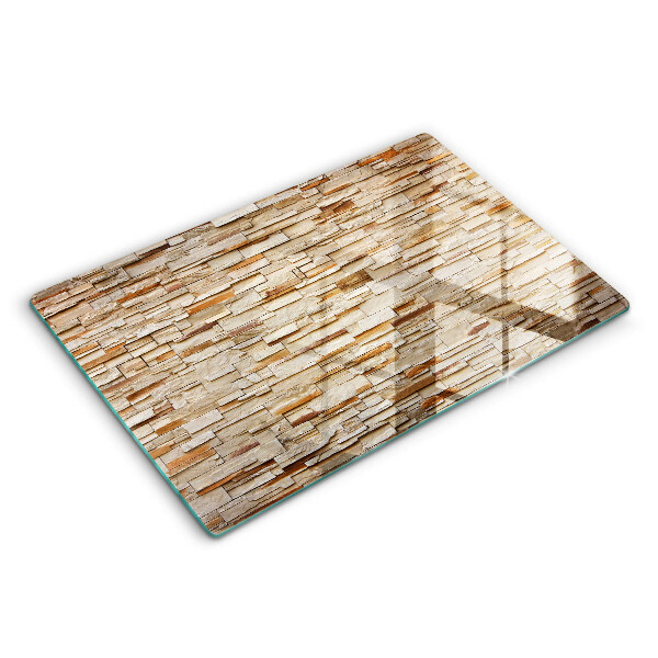 Spisskyddsplatta elegant Textur av dekorativa stenar