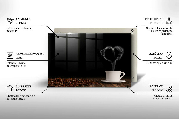 Spisskyddsplatta elegant Kaffekopp hjärta