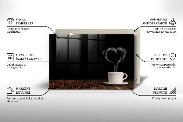 Spisskyddsplatta elegant Kaffekopp hjärta