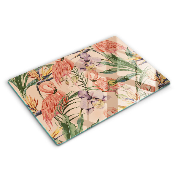 Kokkärlskydd elegant Flamingos illustration