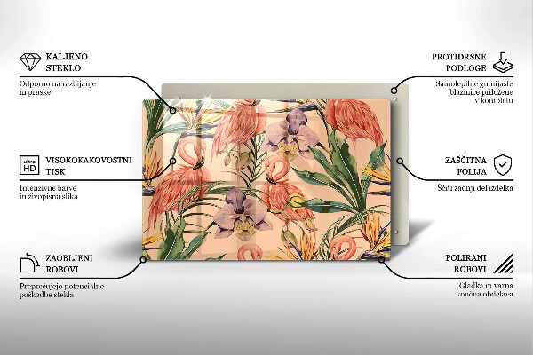 Kokkärlskydd elegant Flamingos illustration