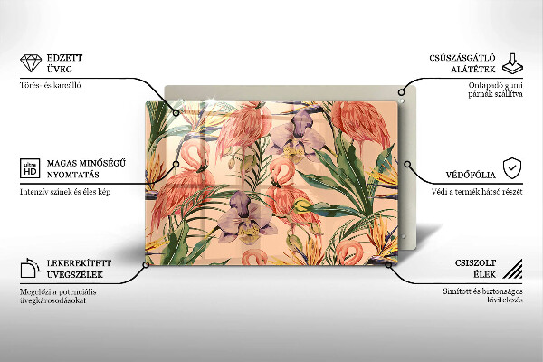 Kokkärlskydd elegant Flamingos illustration