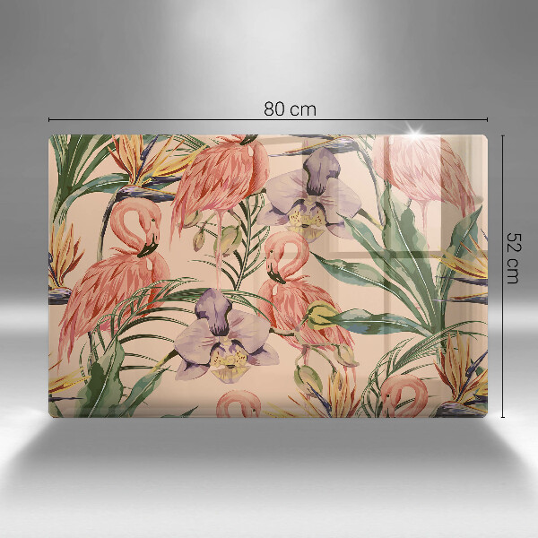 Kokkärlskydd elegant Flamingos illustration