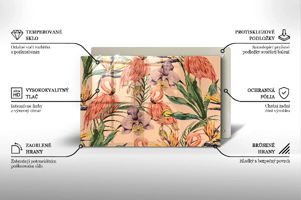 Kokkärlskydd elegant Flamingos illustration