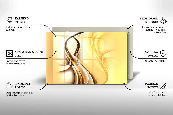 Spisskyddsplatta elegant Rök abstraktion