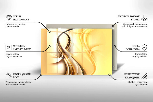 Spisskyddsplatta elegant Rök abstraktion