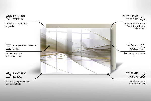 Spisskyddsplatta elegant Abstrakta linjer design