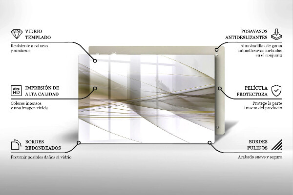 Spisskyddsplatta elegant Abstrakta linjer design