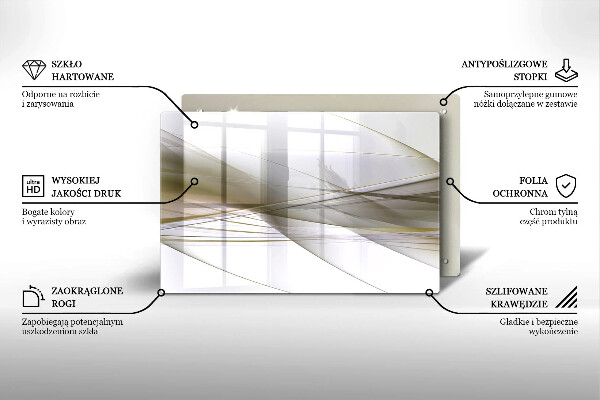 Spisskyddsplatta elegant Abstrakta linjer design