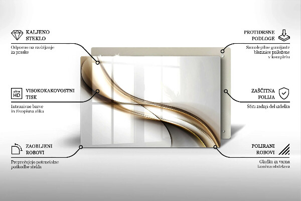 Spisskyddsplatta elegant Mjuka linjer abstraktion