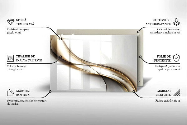 Spisskyddsplatta elegant Mjuka linjer abstraktion