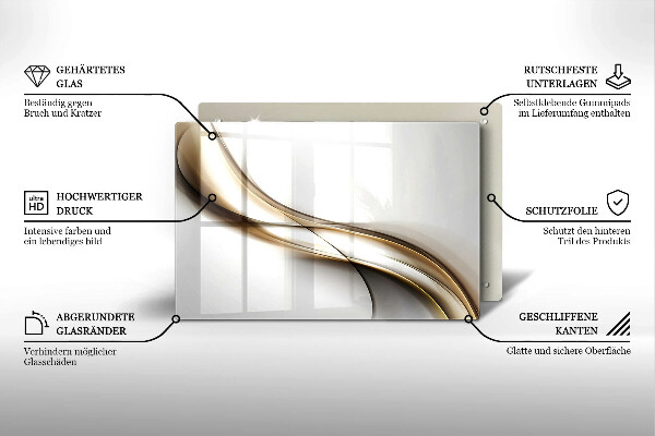 Spisskyddsplatta elegant Mjuka linjer abstraktion