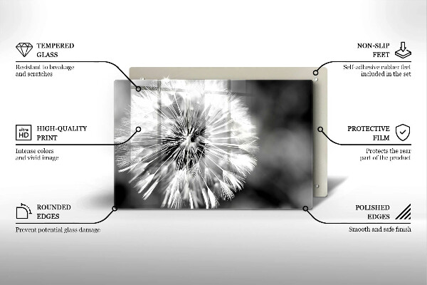 Spisskyddsplatta elegant En delikat maskros