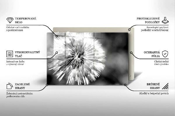 Spisskyddsplatta elegant En delikat maskros