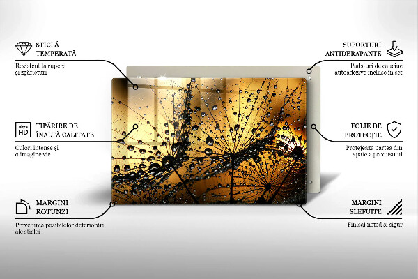 Spisskyddsplatta elegant Dagg och maskrosor