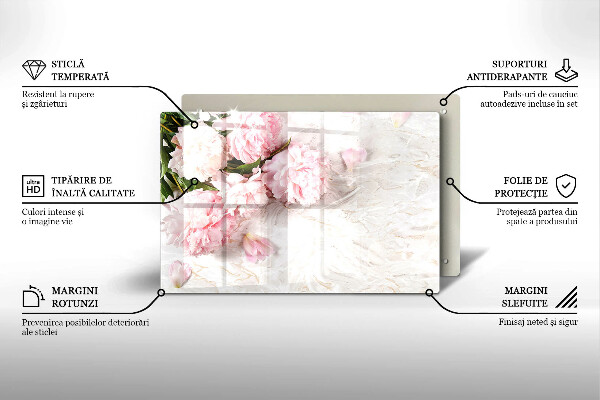 Spisskyddsplatta elegant Delika rosor blommor