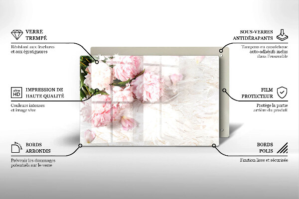 Spisskyddsplatta elegant Delika rosor blommor