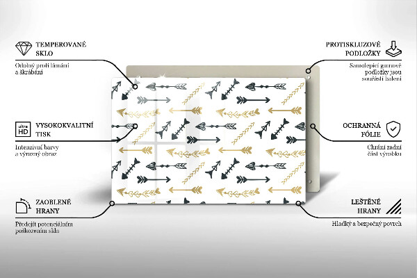 Glashällskydd elegant Boho pilar mönster