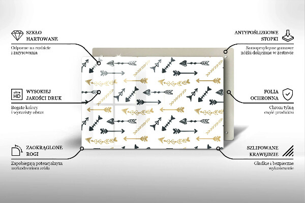 Glashällskydd elegant Boho pilar mönster