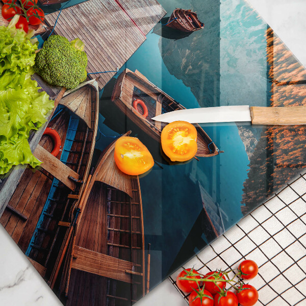 Glashällskydd elegant Båtar på sjön