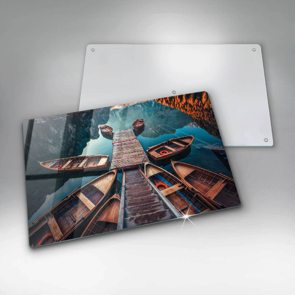 Glashällskydd elegant Båtar på sjön