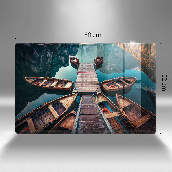 Glashällskydd elegant Båtar på sjön