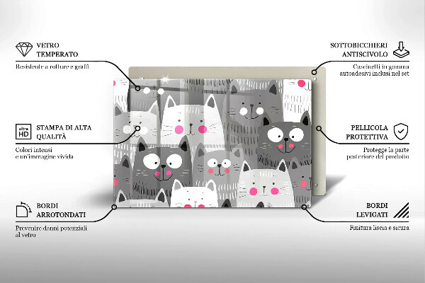 Kokkärlskydd elegant Katter illustration