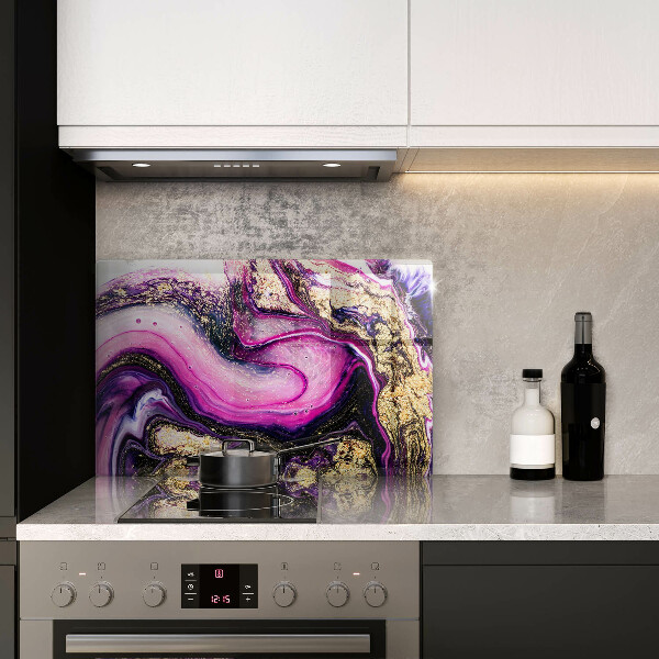 Skydd för induktionsspis elegant Abstrakt design guld