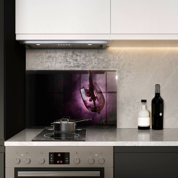 Spisskyddsplatta elegant Ett glas vin