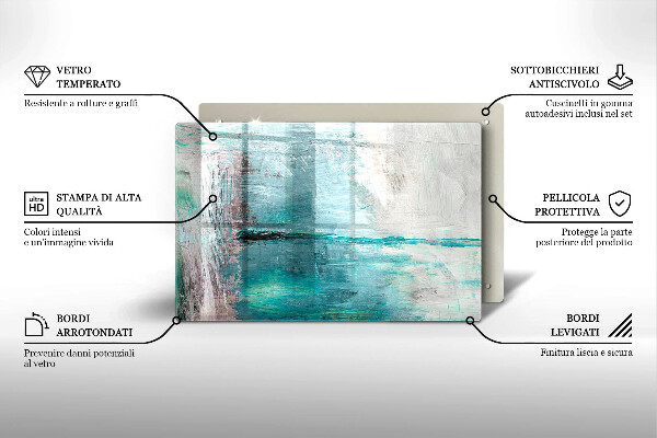 Spisskyddsplatta elegant Måla abstraktion bakgrund