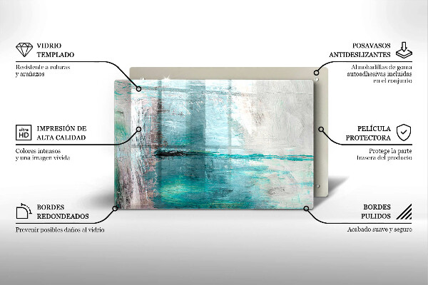 Spisskyddsplatta elegant Måla abstraktion bakgrund