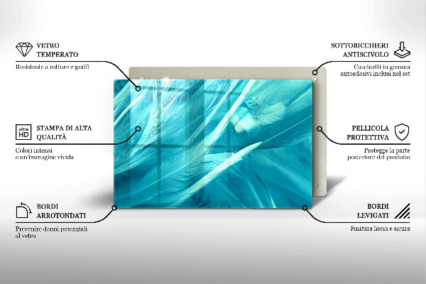 Kokkärlskydd elegant Fina fjädrar