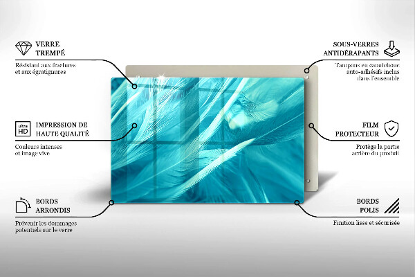 Kokkärlskydd elegant Fina fjädrar