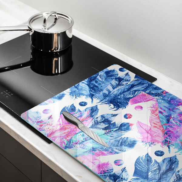 Kokkärlskydd elegant Fjädrar boho illustration