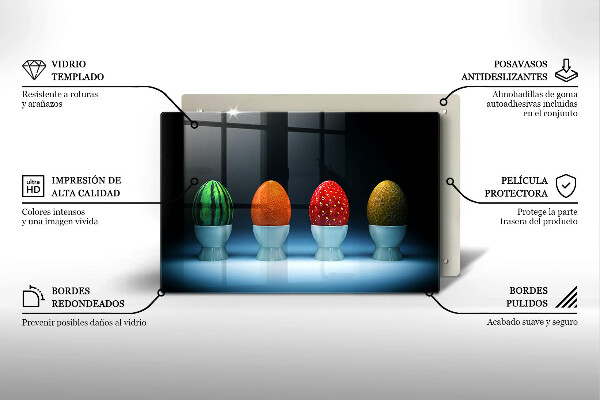 Spisskyddsplatta elegant Abstrakt fruktägg